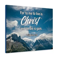  To Live is Christ Philippians 1:21 Wall Art Christian Home Deco