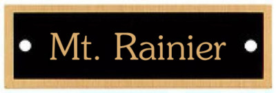 BRASS PLATE PICTURE FRAME ART LABEL MEMORIAL NAME TAG 1'' X 3.25'' FREE ENGRAVING