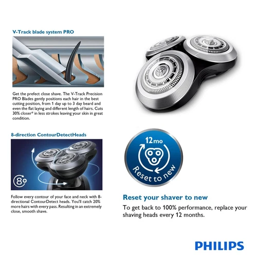 Replacement Shaver Head RQ12 for Philips RQ1290 RQ1295 RQ1250 RQ1260 RQ1175 1258 - Picture 5 of 9