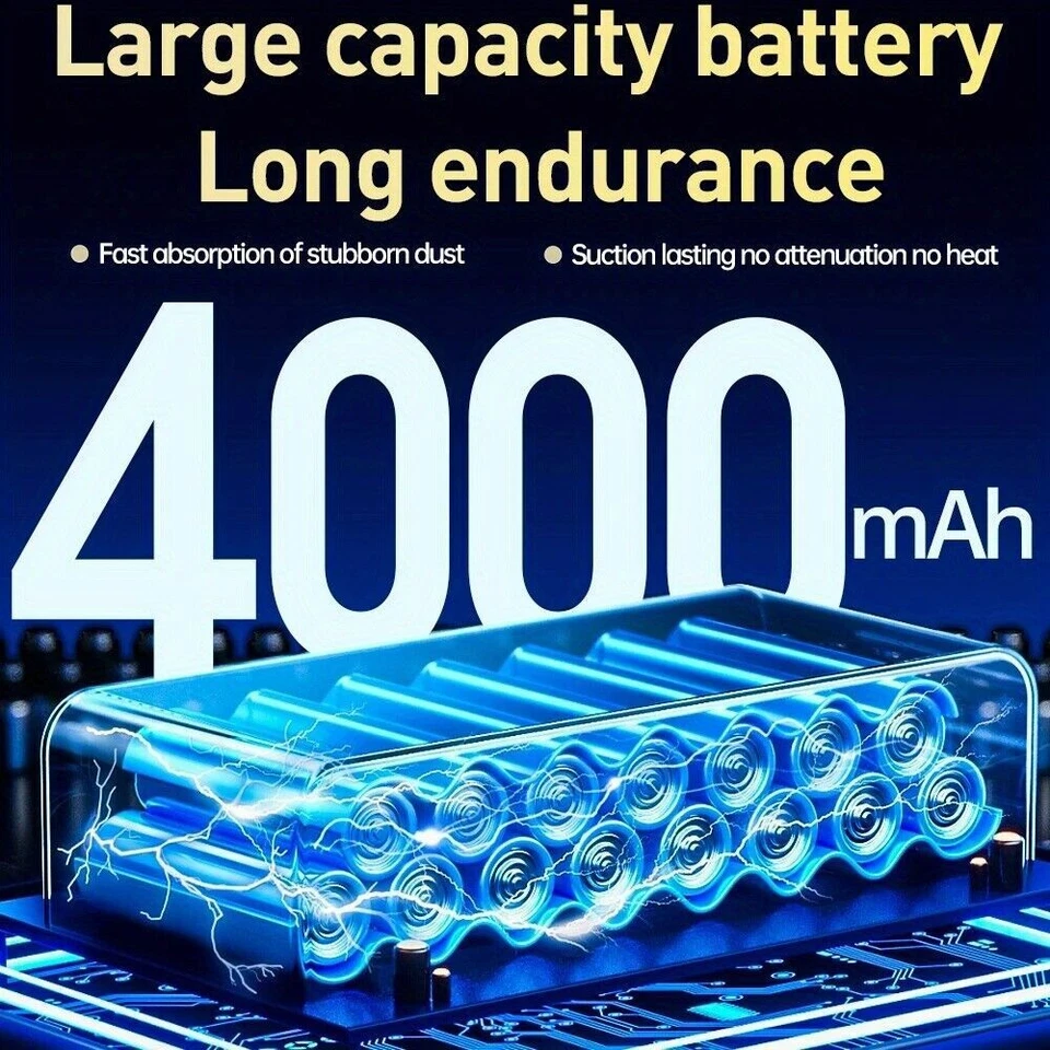 Mini 9 in 1 Vacuum Cleaner & Air Blower Cordless Handheld Portable Rechargeable - Image 4 of 4