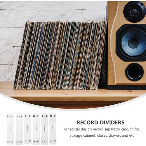6 Pezzi Scheda Etichetta Classificazione A-z Tab Divisori Indice Disco Vinile - Foto 5 di 11