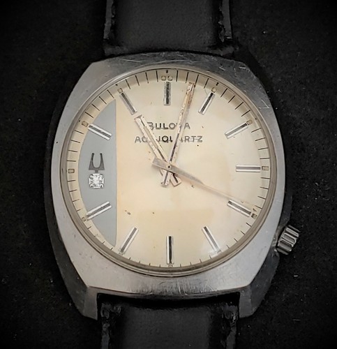 VINTAGE BULOVA ACCUQUARTZ 2240 Orologio da uomo - 1977-Diamond Accent | eBay