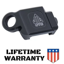 UTG QD Sling Swivel Adapter Low Profile Picatinny Mount 45 Deg Offset Black 