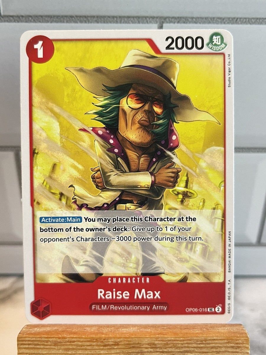 Raise Max OP06-016 NM English One Piece CCG Wings Of The Captain