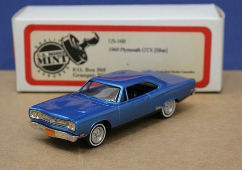 Brooklin US Model Mint 16B 1969 Plymouth GTX Blue 1:43 Mint/ Box 1995 - Imagen 2 de 5