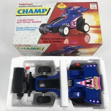 1990's Vintage/Retro Tyco Radio Shack Champ Racer 8" Remote Control Race Car