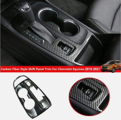 FOR Chevrolet Equinox 2018-2021 ABS carbon fiber console Gear shift panel trim