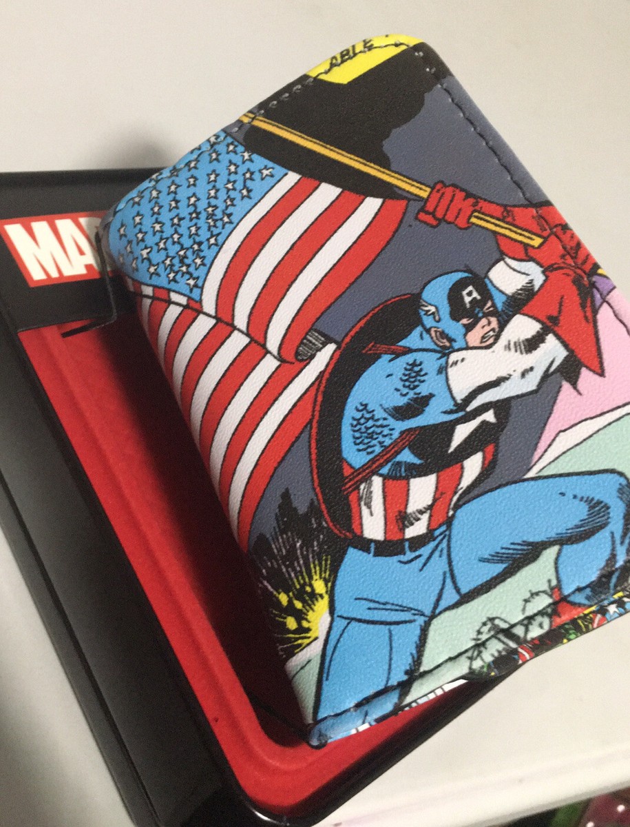 Amazon Billetera De Capitan America Billetera Marvel Capitan