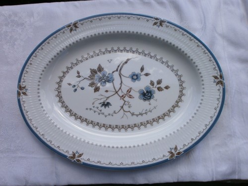 ROYAL DOULTON OLD COLONY LARGE PLATTERS 16" 13" - Afbeelding 2 van 5