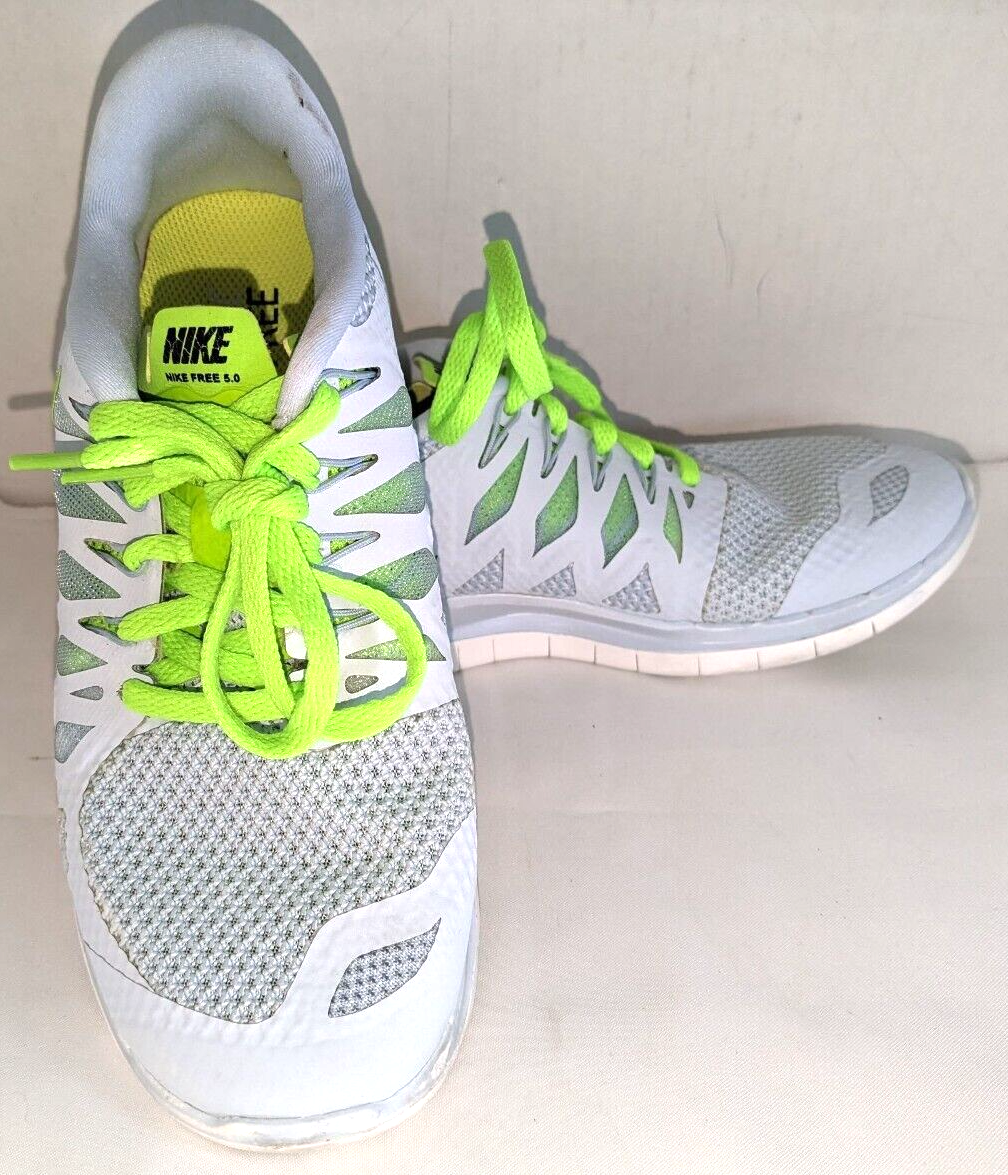 Nike Free Run Low Womens Running Shoes Blue Neon Green 642199-403  Size