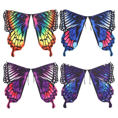 Womens Butterfly Wings Durable Cape Masquerade Cloak Soft Costume Accessories