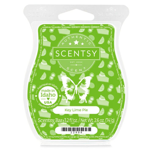 SCENTSY Bar KEY LIME PIE Wax Melt 8 Cube Fragrance Warmer Pack 3.2oz