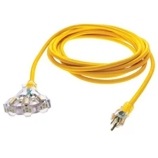 RoadPro 25' Multi-Outlet Extension Cord RPBAD00112-Gauge 3-Wire SJTW Power Cable
