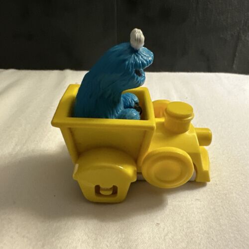 Sesame Street Illco Toys Cookie Monster Toy Train Car Vehicle Jim Henson Vintage - Picture 2 of 5