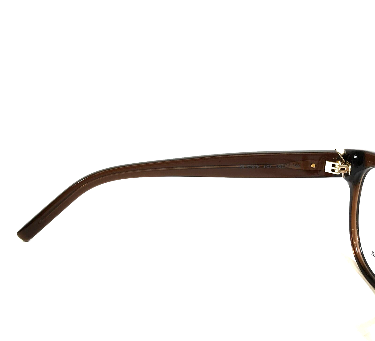 Saint Laurent Eyeglasses Frames SLM34/F 007 Brown Cat Eye Asian