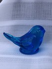 RARE PAIR BLOWN GLASS BLUEBIRD OF HAPPINESS. SIGNED BY LEO WARD 1989. BEAUTIFUL. — photo 3
