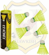 Konex Nylon Green CLS-313 Shuttlecock (Pack of 6) Konex Badminton Cock Green