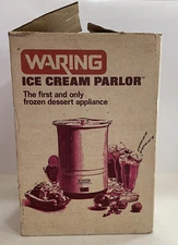 Waring Ice Cream Parlor Machine CF520-1 White Vintage Works Tested