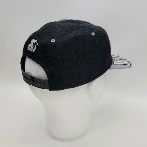 Los Angeles Kings NHL Hockey Vintage Starter Snap Back White/ Black Hat Cap - Picture 4 of 13