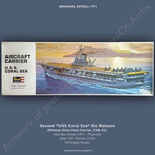 Revell 1971 · Second USS Coral Sea Kit Relea...