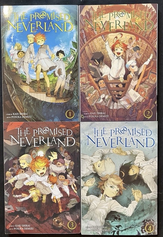 The Promised Neverland Books 1-4 NEW *ENGLISH*
