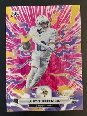 2025 Topps Resurgence Justin Jefferson #65 Magenta Surge /299 Vikings SP