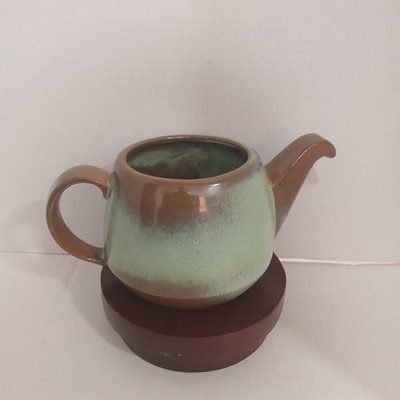 Vintage FRANKOMA Prairie Plainsman Green Teapot No Lid 6J