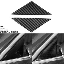 Real Carbon Fiber Rearview Sid A-pillar Panel Cover Trim For Adui A3 S3 8Y 20-25