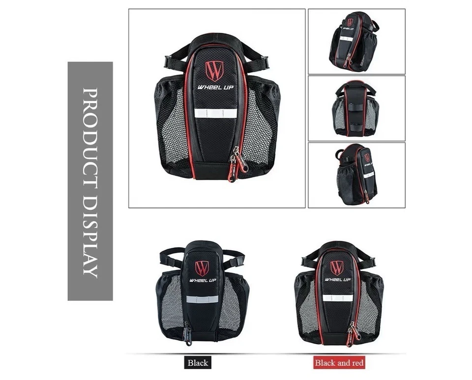 MOOZO Waterproof Rear Under Seat Bike Saddle Bag, Double Pouch -New - Image 3 of 4