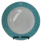 Vintage STRATEGIC AIR COMMAND Corning Turquoise Rare Pyrex Glass Plate 40s