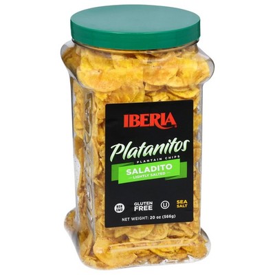 Iberia Saladito Lightly Salted Plantain 20 Ounce (Pack of 1),
