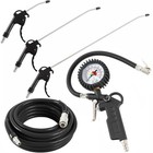 TECPO DRUCKLUFT WERKZEUG SET DRUCKLUFTSCHLAUCH 10m + REIFENFÜLLER + LUFTPISTOLE