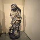 Antique Chinese Blue And White Porcelain Luohan Arhat Statue Six Character Mark — photo 1