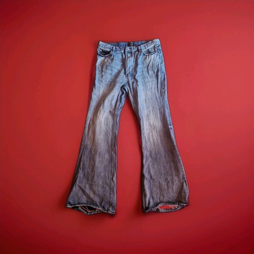 balenciaga lost tape flared denim