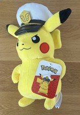 Pokémon - Captain Pikachu Plush - 8” Inch Soft Plush - Brand New