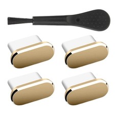 4 PCS Type-C Dust Cover Plug Protector for USB C Charging Port with Brush