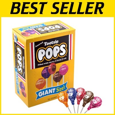 Assorted Tootsie Pops - Giant 72 Count Bag, Gluten Free