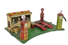 1930's Pressed Steel Marx Roadside Service Station