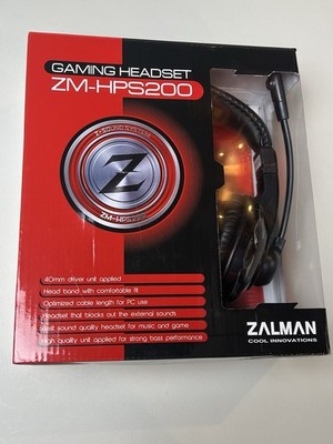 Zalman Cool Innovations Black Gaming Headset ZM-HPS200 Open Box Gaming