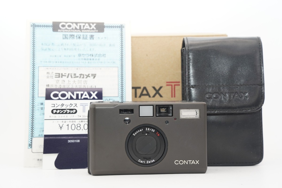 CONTAX T3（ジャンク品） MINT One-Owner] Contax T3 Black Compact Film Camera w/ Box -Tested