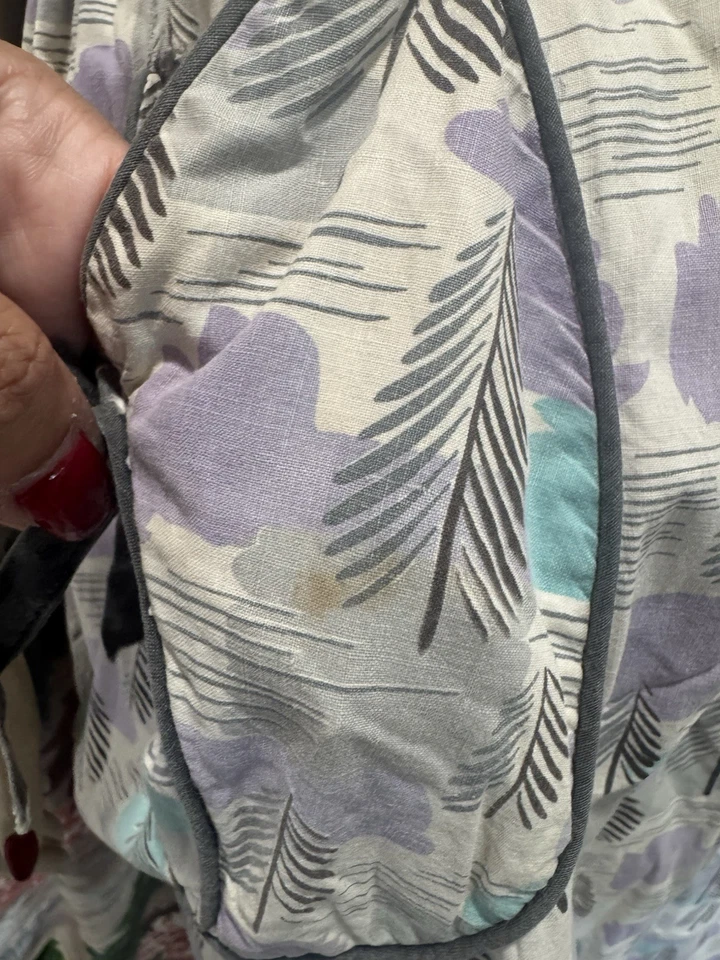 Vintage 1940s Penny’s Cotton Pine Tree Print Dress With Belt Medium - Image 4 of 4