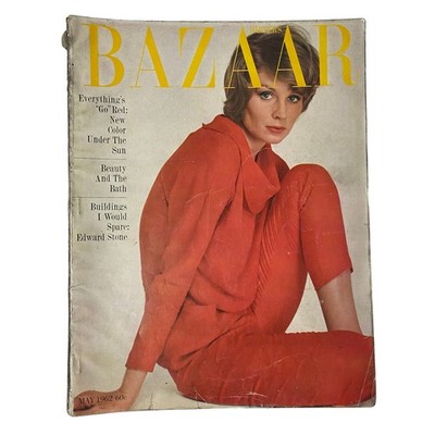 Harper's Bazaar Magazine May 1962 Suzy Parker Cover by Richard Avedon