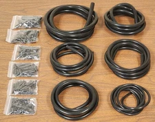 Automotive Vacuum Line Kit 6 Hoses 5FT Each with 65 Assorted Connectors NEW