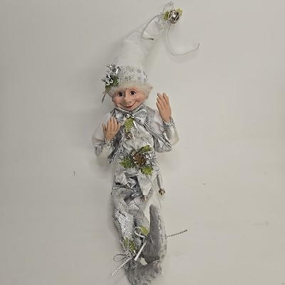ELF Robert Stanley 2020 Winter Blush 18'' Poseable Elf Silver White