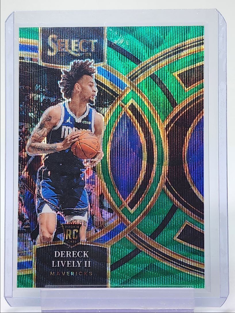 DERECK LIVELY II 2023-24 SELECT PREMIER LEVEL ROOKIE GREEN WAVE RC /50 Q4738