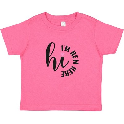 Inktastic Hi, I'm New Here Baby T-Shirt Infant Tees Shower Clothing Apparel