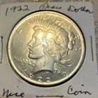 1922 Silver Peace Dollar Excellent Condition Nice Coin