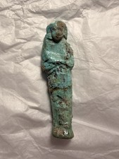 Ancient Egyptian Mis-Fired Faience Shabti  wi...