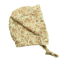 Quincy Mae Woven Ruffle Bonnet Baby Accessories 12-24 Months Toddler Hat