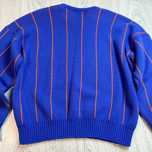 Vintage Denver Broncos NFL Cliff Engle Sweater Wool Blend Pin Stripe Men's L - Picture 6 of 7